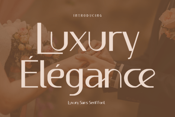 Luxury Élégance: A Refined Sans Serif Font for Modern Editors